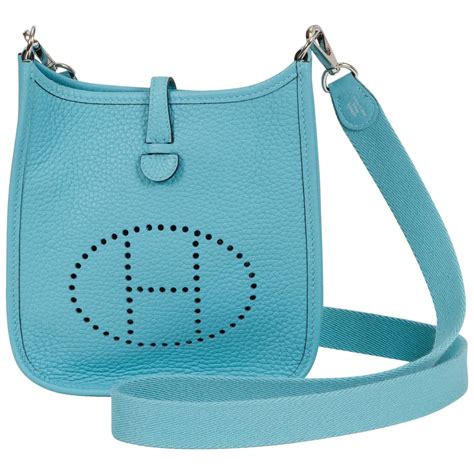 hermes mini evelyne blue